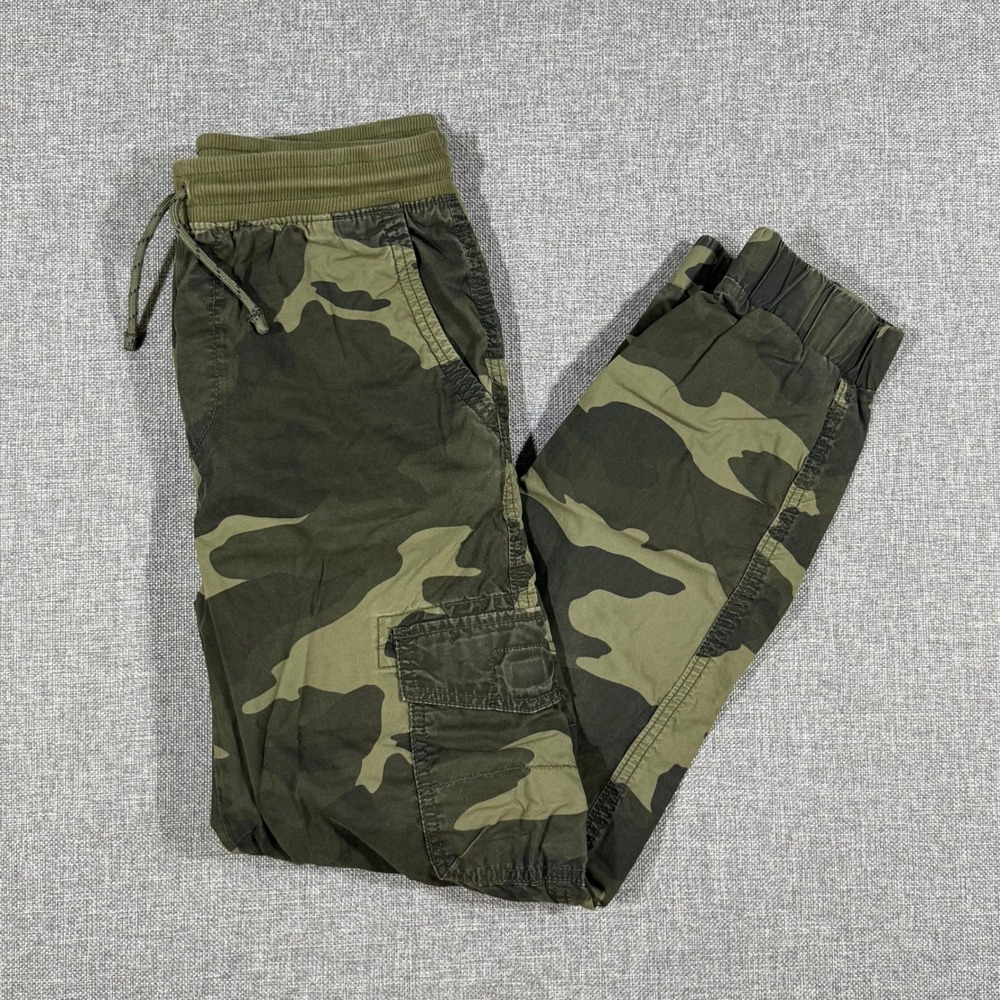 Urban Pipeline Camo Cargo Joggers Kids L 14/16 Green Military Utility Gorpcore